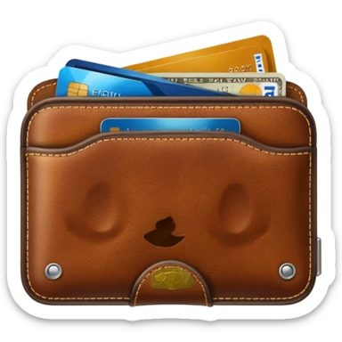 wallet credit card sticker