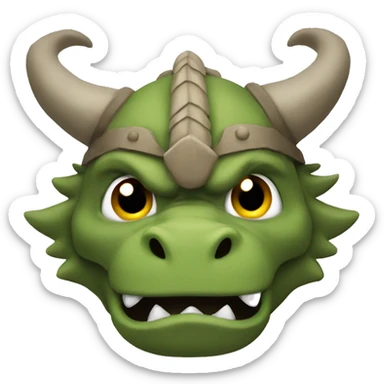Khaki viking's Dragon sticker
