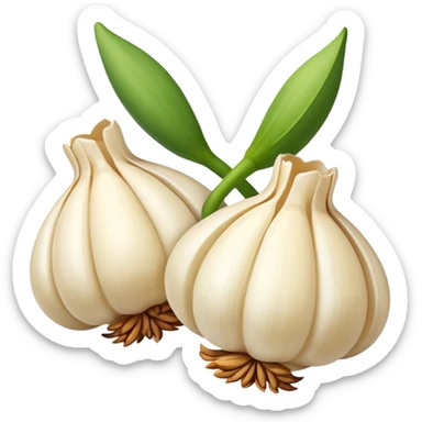 peeled garlic sticker
