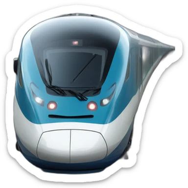 french high speed train sticker
