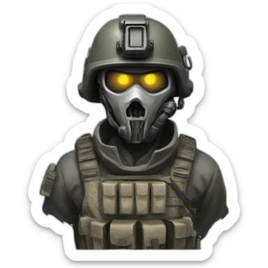 Call of duty gost sticker