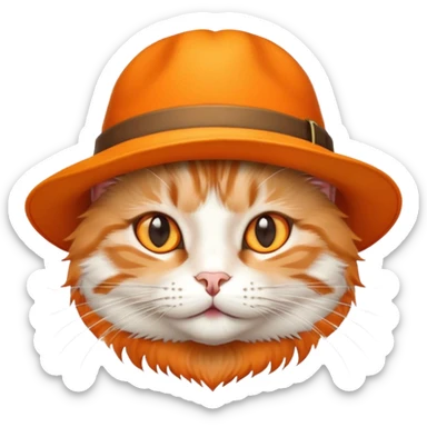 i want a cat with hat  sticker