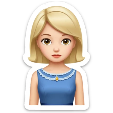 60s dressy girl sticker