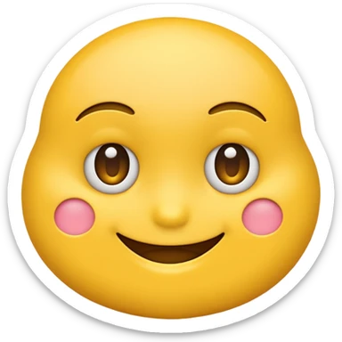 Emoji smirking sticker