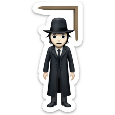 Babadook standing in the door sticker