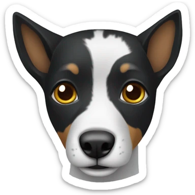 perrita blaca llamada lunita sticker