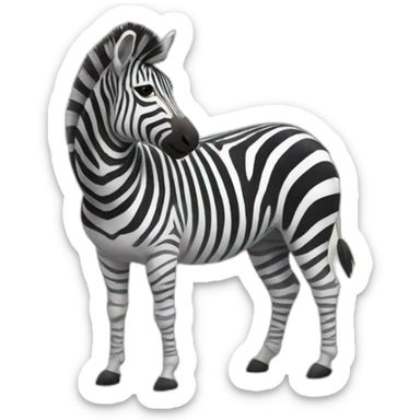 Zebra sticker