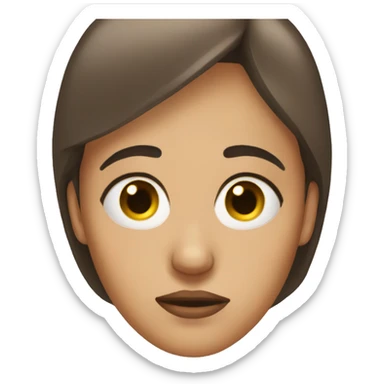 Exhausted woman with eye bags sticker