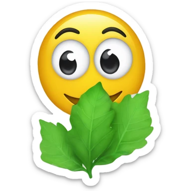 Gotas de Rocío sobre hojas ￼ sticker