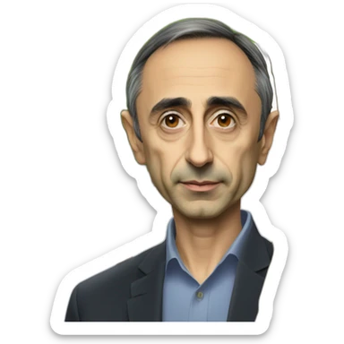 Éric zemmour qui embrasse un arbre sticker