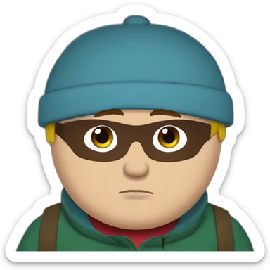 Cartman in south park sticker