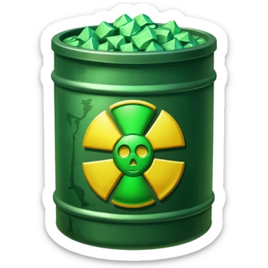 nuclear waste sticker