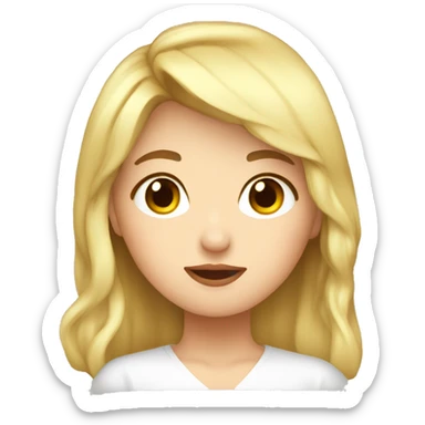 Coreana hermosa rubia sticker