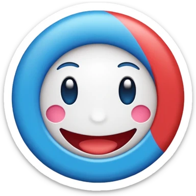emoji de selo verificado do instagram, círculo azul, check branco no centro, estilo emoji oficial, fundo limpo, alta qualidade sticker