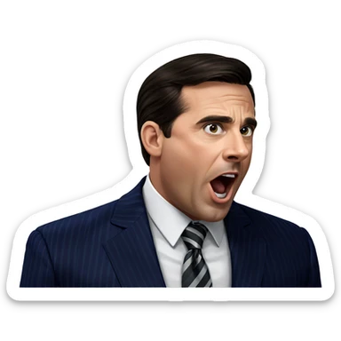 boy in striped suit sticker