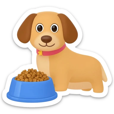 dog food sticker