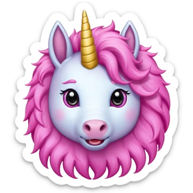 Unicorn pink sticker