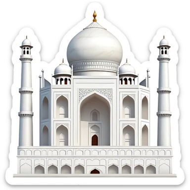 Taj Mahal monument from India sticker