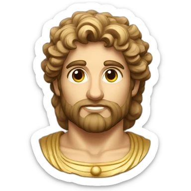 Apollo greek god sticker