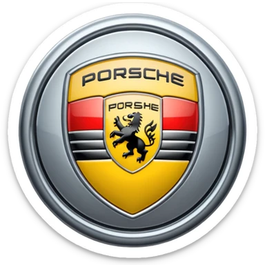 porsche logo sticker