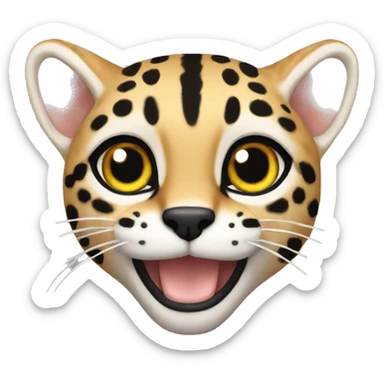 ocelot realistic sticker