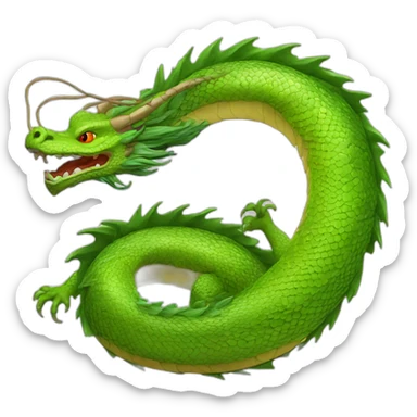 Chinese dragon Ouroboros sticker