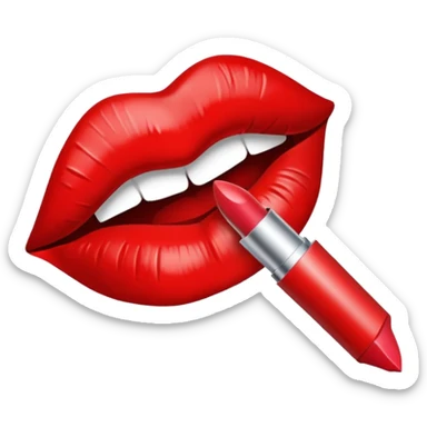 lipstick kiss sticker