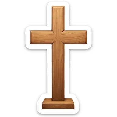 White cross sticker