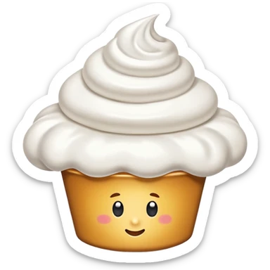 whipped cream dollip sticker