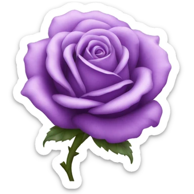 Pretty purple rose sticker