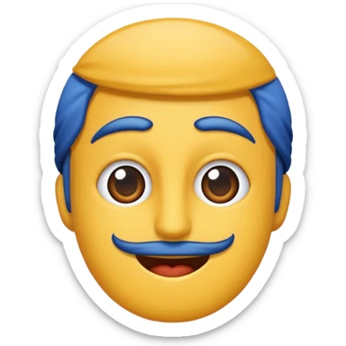 Bu mavi tikin aynısını emojiye cevirirmisin sticker