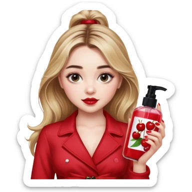 Sabrina carpenter cherry baby body mist   sticker