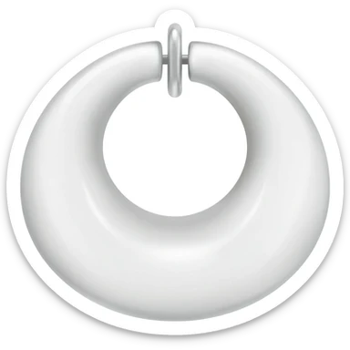 Jhumka white colour beautiful emoji sticker