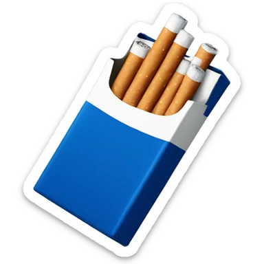 dark blue pack of cigarettes sticker