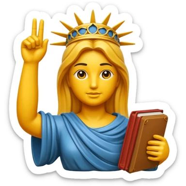 Statua de la libertaf sticker