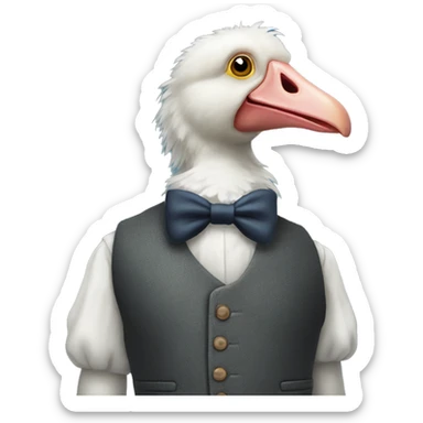 Dodo bird in a waistcoat sticker