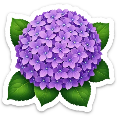 Hydrangea sticker