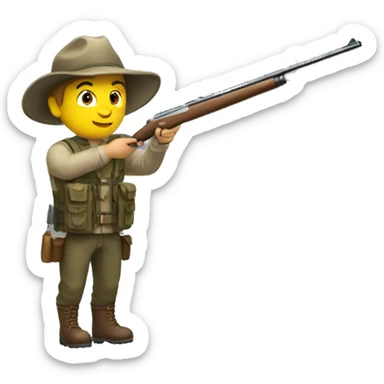 Create a hunting emoji sticker