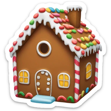 Gingerbread house sticker
