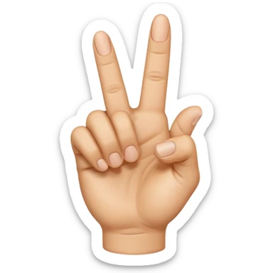 emodji de mains réaliste faisait doigt d’honneur sticker