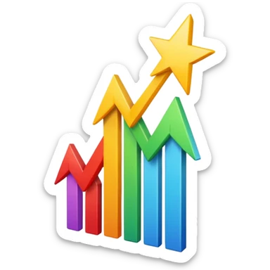 emoji representing 'rise up' with an upward arrow or a figure ascending, positive and uplifting style sticker