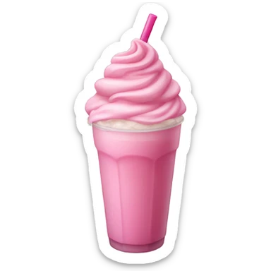 Pink frappe sticker