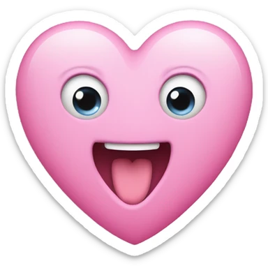 Pinkes Herz mit Flügeln sticker