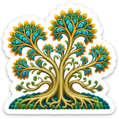 campo morfogenetico - fractal sticker