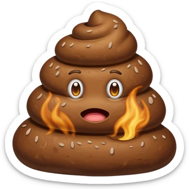 smelly poop sticker