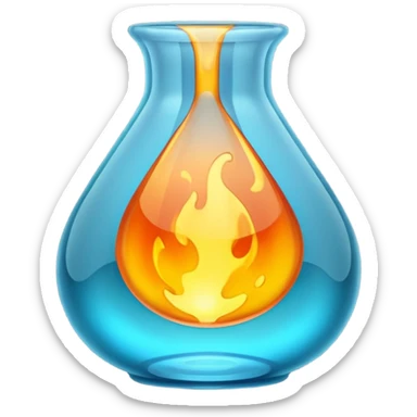 molten glass sticker