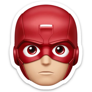 Vision marvel, red face from captain america: civil war sticker