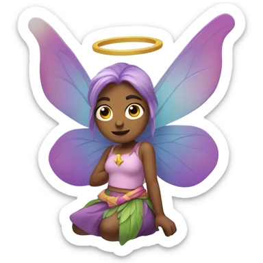 unimpressed fairy sticker