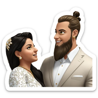formal couple with jewelry sticker