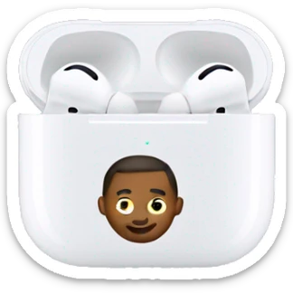  AirPod pros with bows sticker